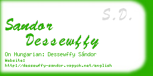 sandor dessewffy business card